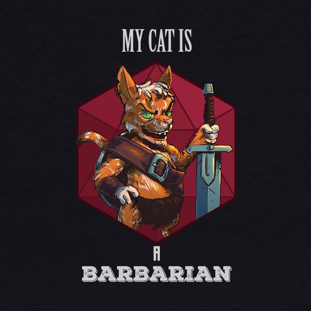 RPG Cat Barbarian by Carlos CD